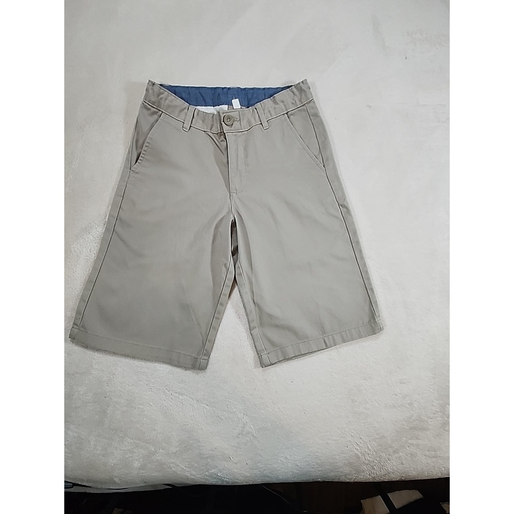 EUC Chaps RL Boys Khaki Shorts With 11" Inseam Size 14 Khaki